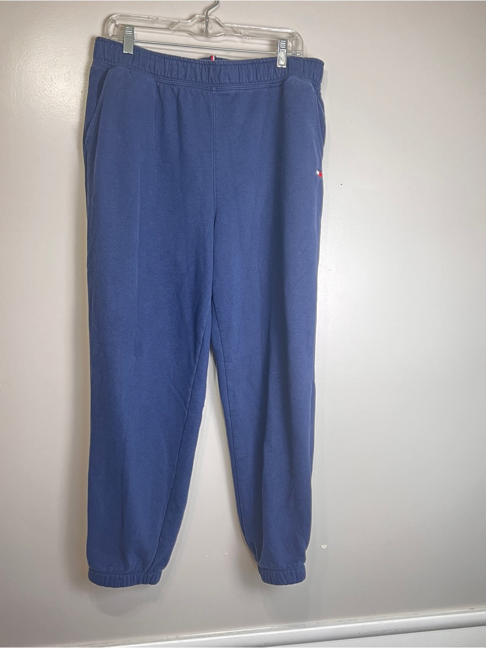 Tommy Hilfiger Men’s Sport Sweatpants, Navy, Cotton Blend, Size XL, EUC